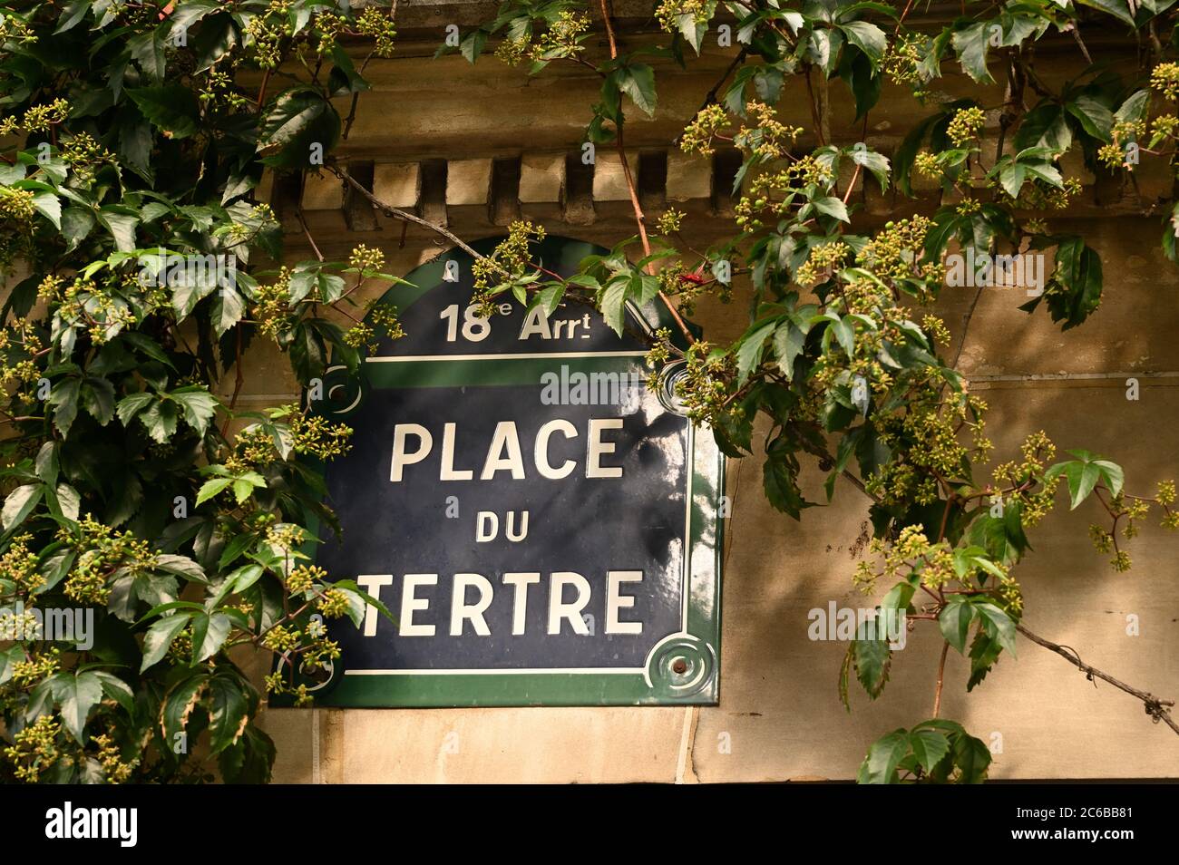 Famous place in Paris, Montmartre. Known for painters and cabarets