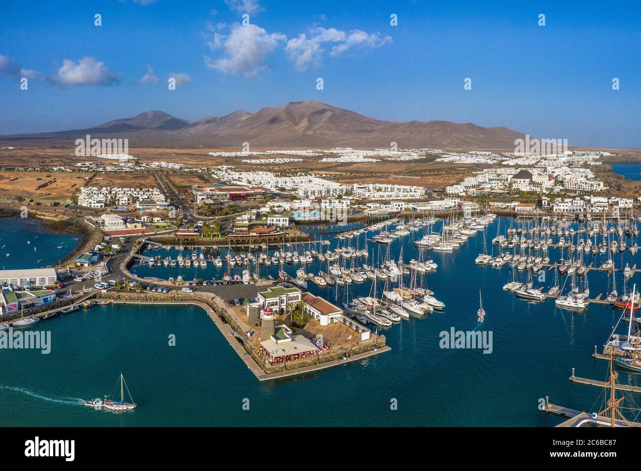 Marina Rubicon, Playa Blanca, Lanzarote, Canary Islands, Spain, Atlantic, Europe Stock Photo