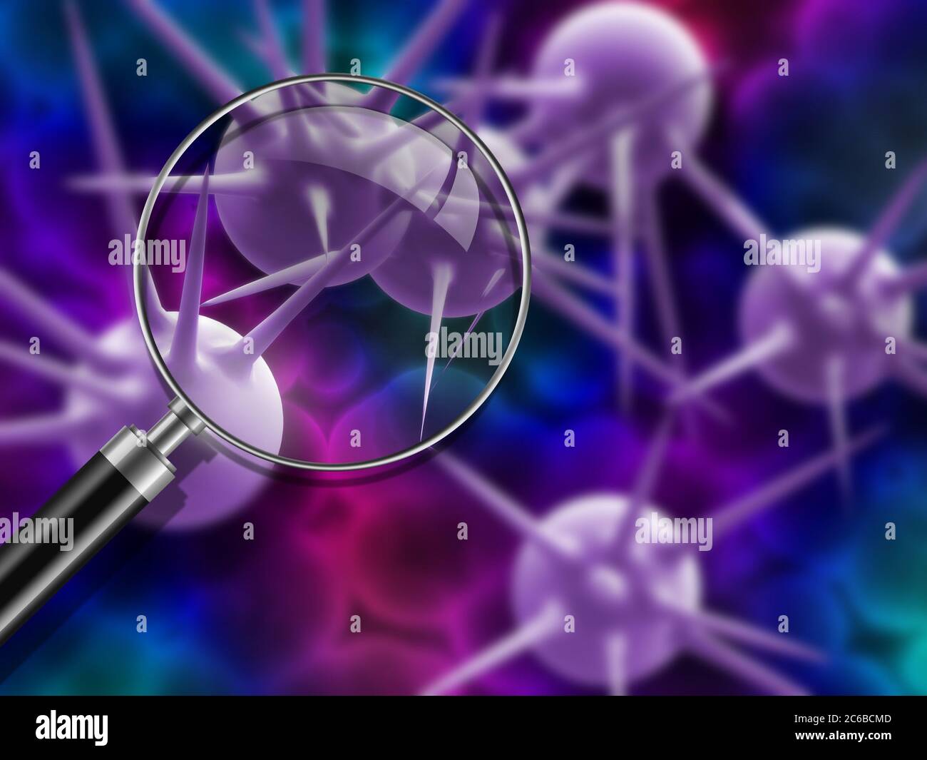Virus and bacterium background - High Quality 3D Render Stock Photo - Alamy
