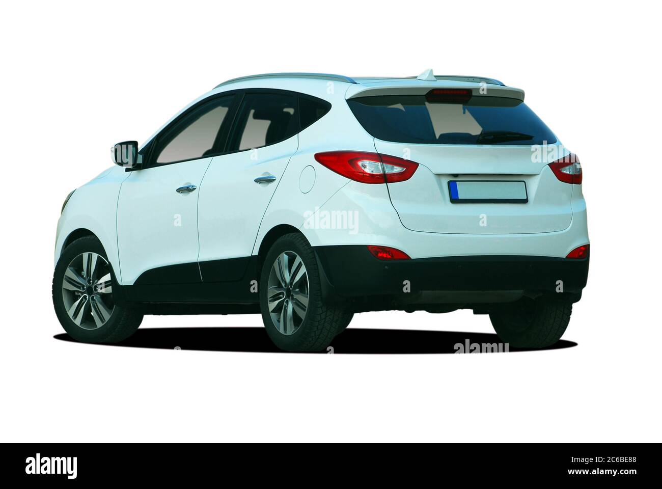 small suv, Rear side view of a suv Stock Photo - Alamy