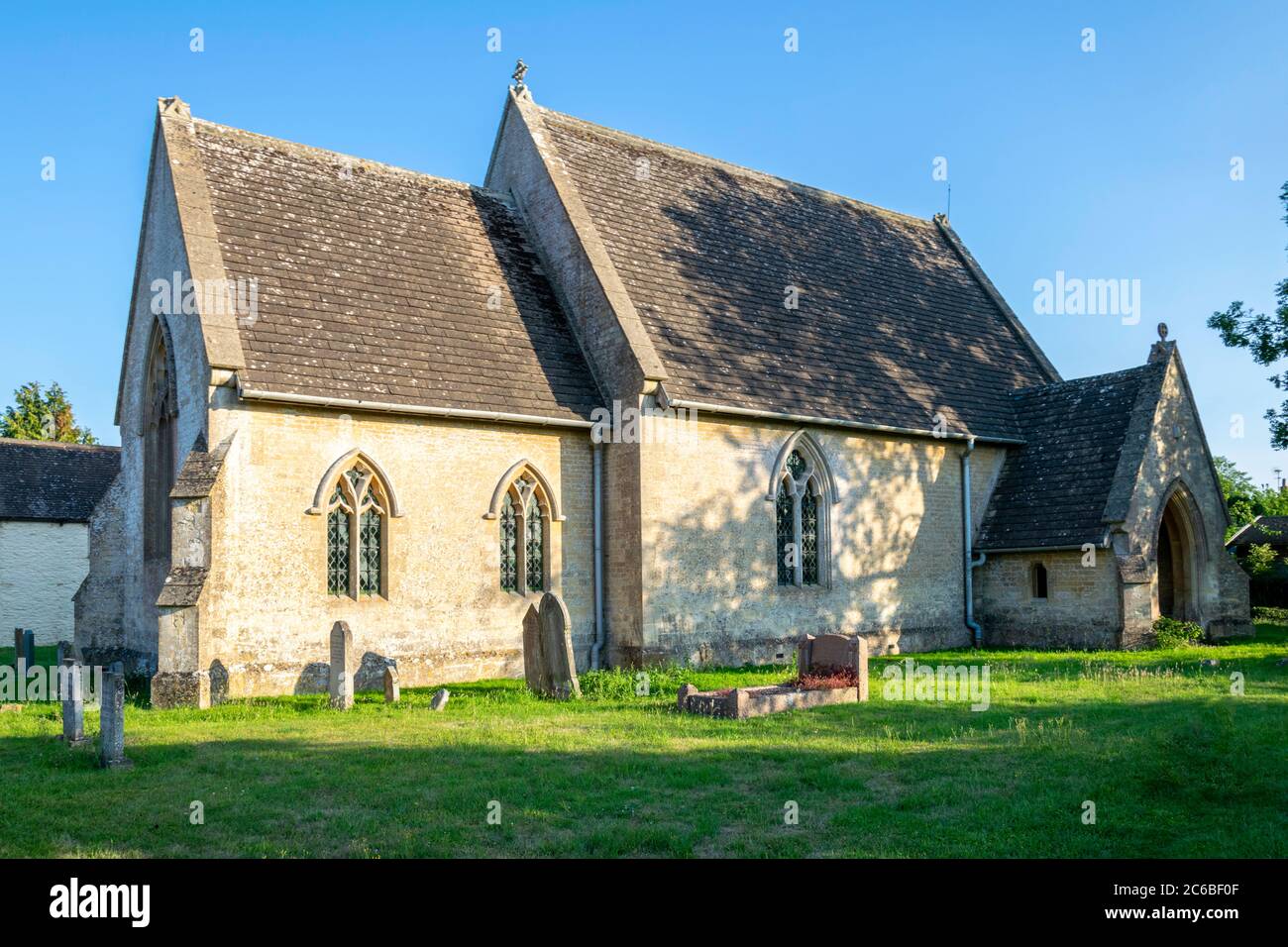 The Church of Holy Trinity, Cerney Wick, Cirencester, England Stock Photo