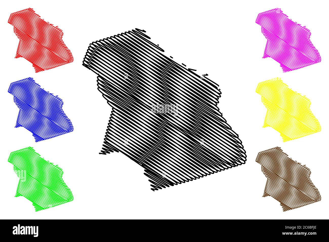 Bulloch vector outline map hi-res stock photography and images - Alamy