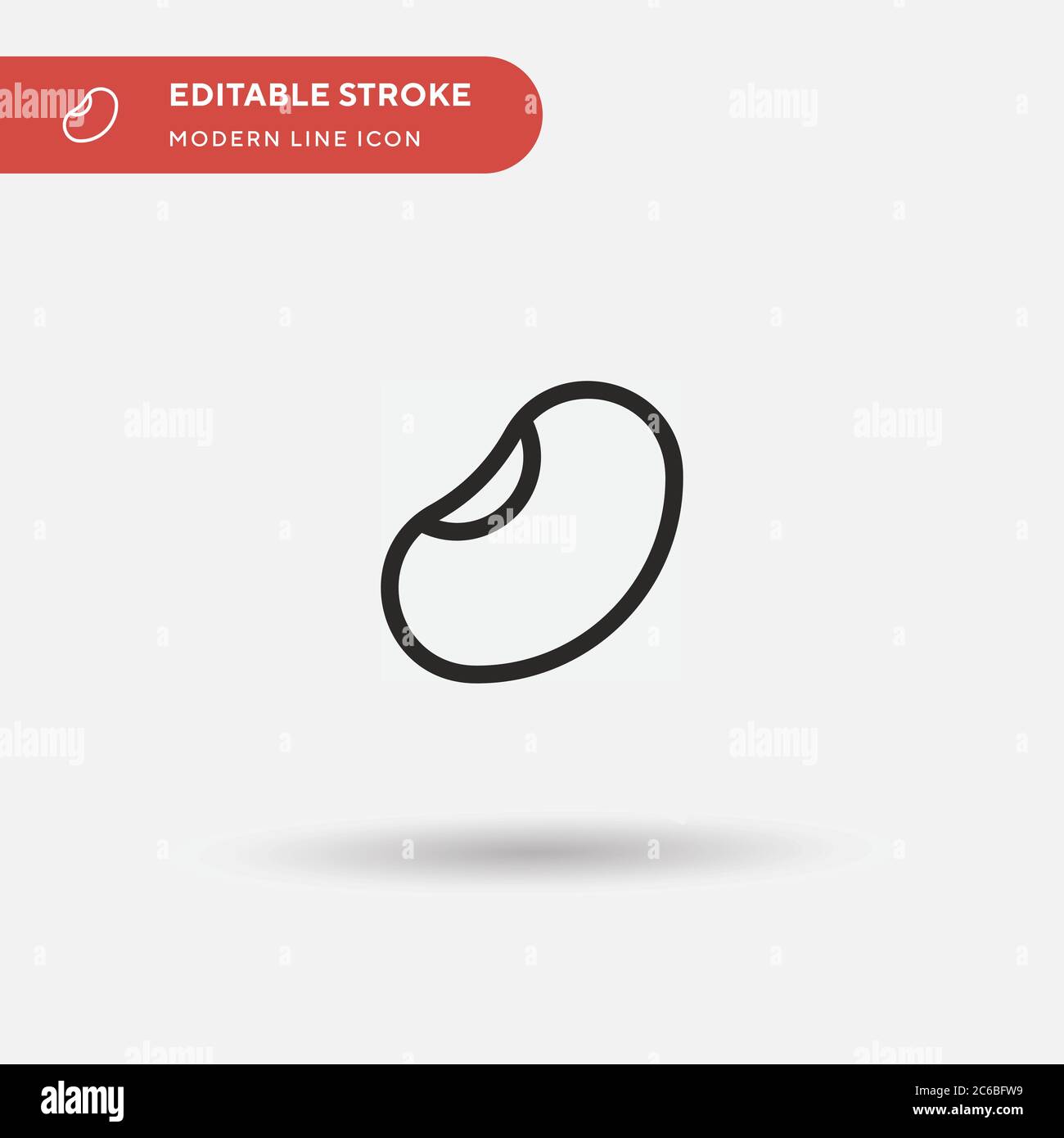 Seed Simple vector icon. Illustration symbol design template for web ...