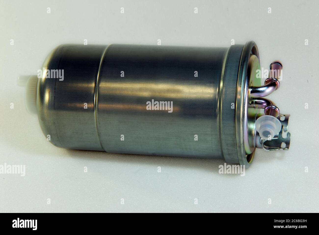 fuel filter for diesel diesel engine, filter for diesel fuel on a white