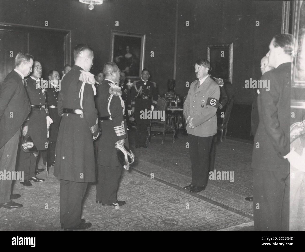 Japanische Marineabordnung bei Hitler in der Reichskanzlei - Lammers ...