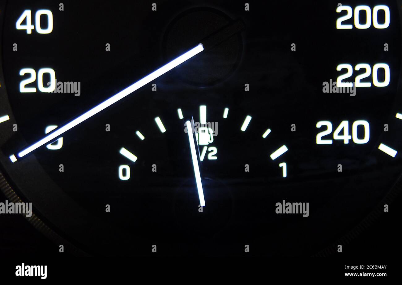 Automotive fuel gauge in the tank Stock Photo Alamy