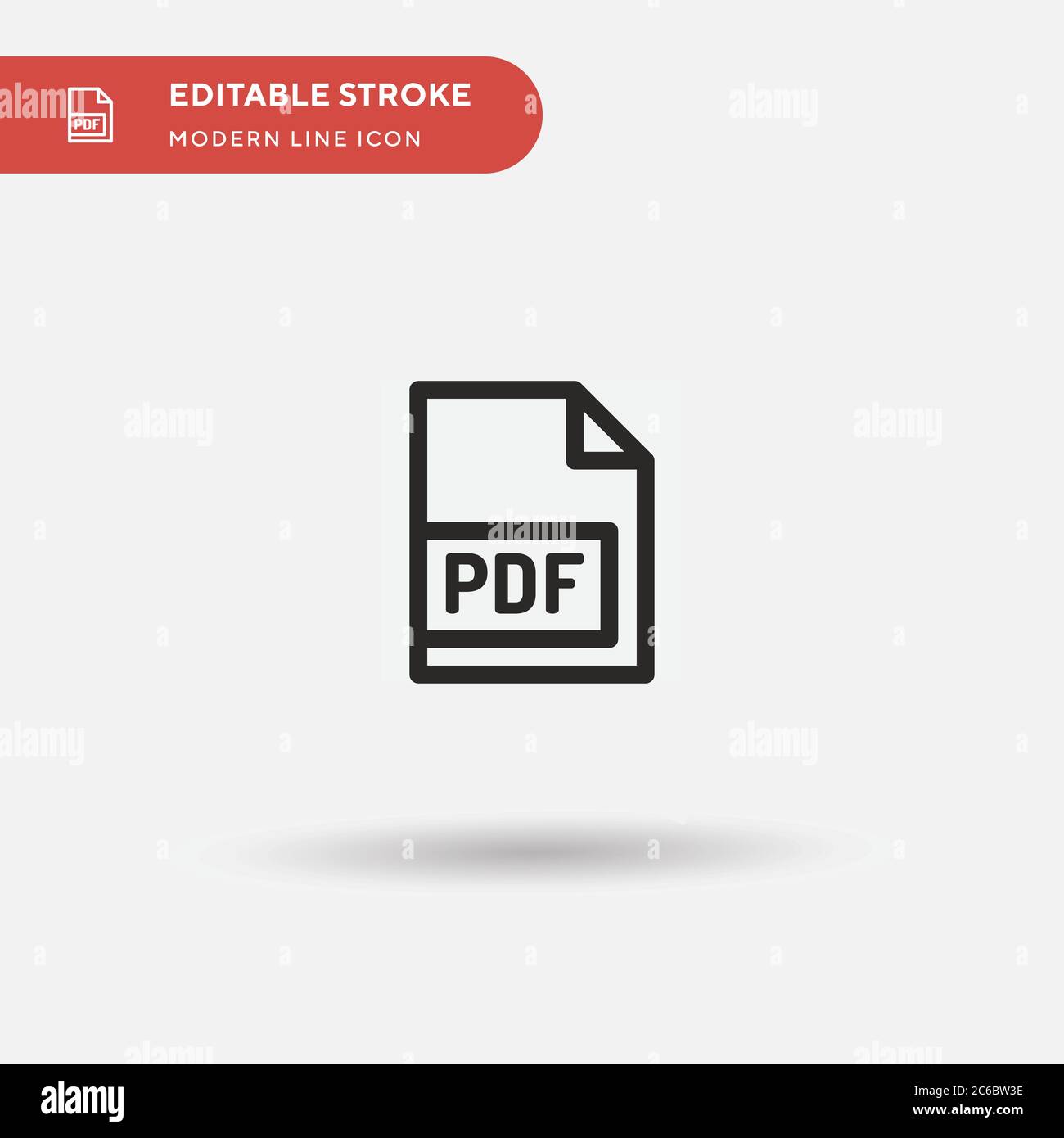 Pdf Simple vector icon. Illustration symbol design template for web ...