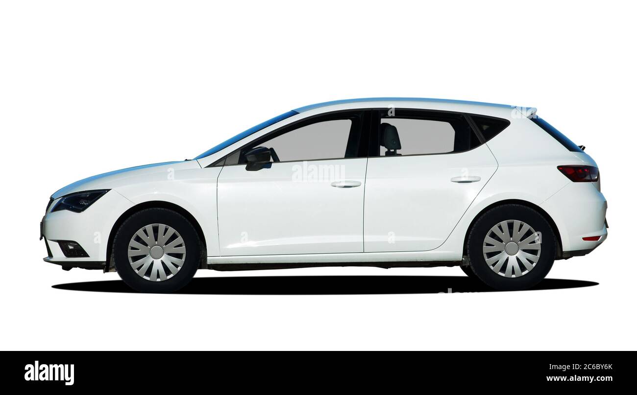 Passenger car side view Stock Photo Alamy