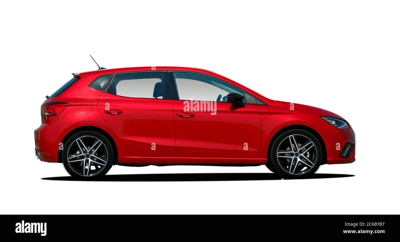 Passenger car side view Stock Photo Alamy