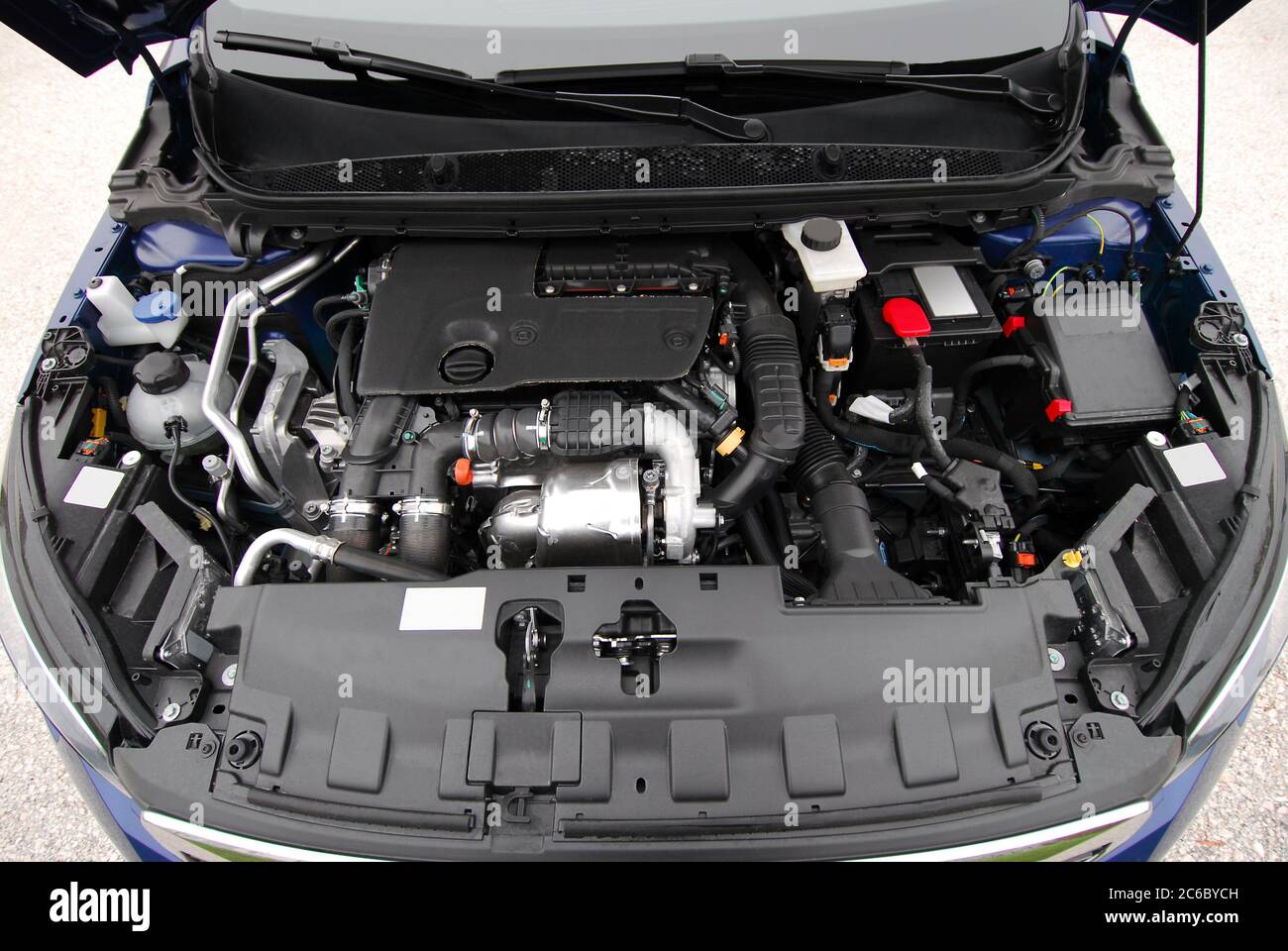 Car engine. Engine in a passenger car Stock Photo - Alamy