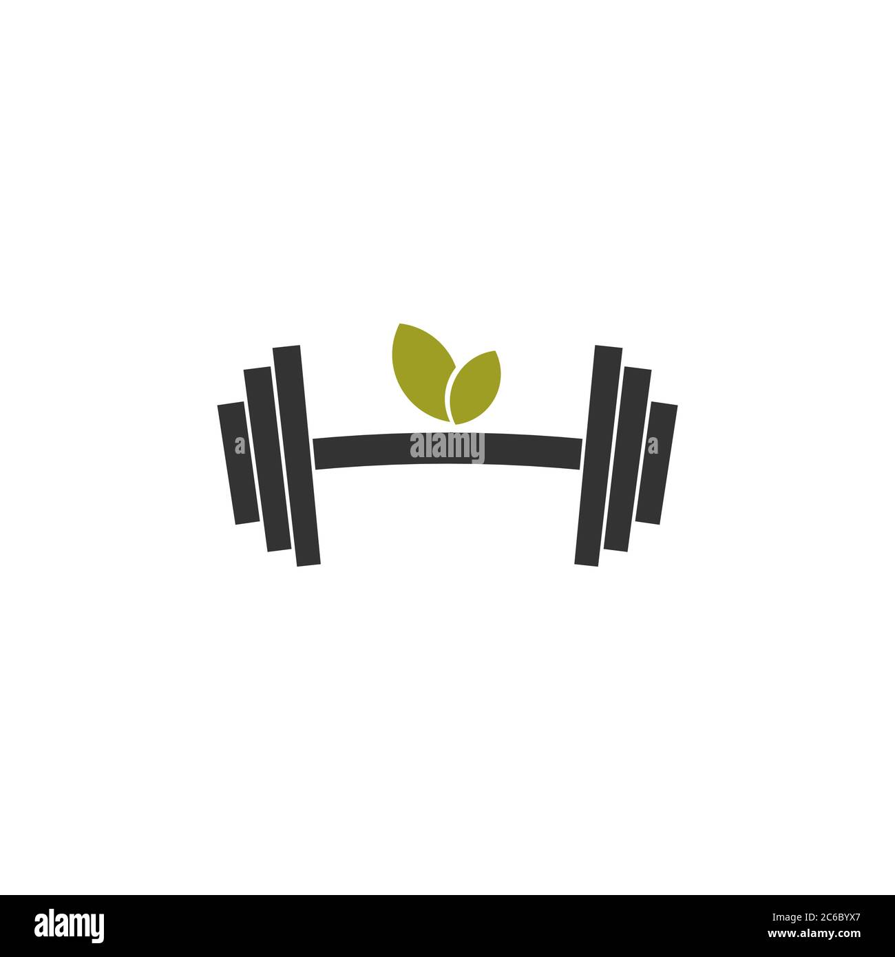 barbells eco vector design template illustration Stock Vector Image