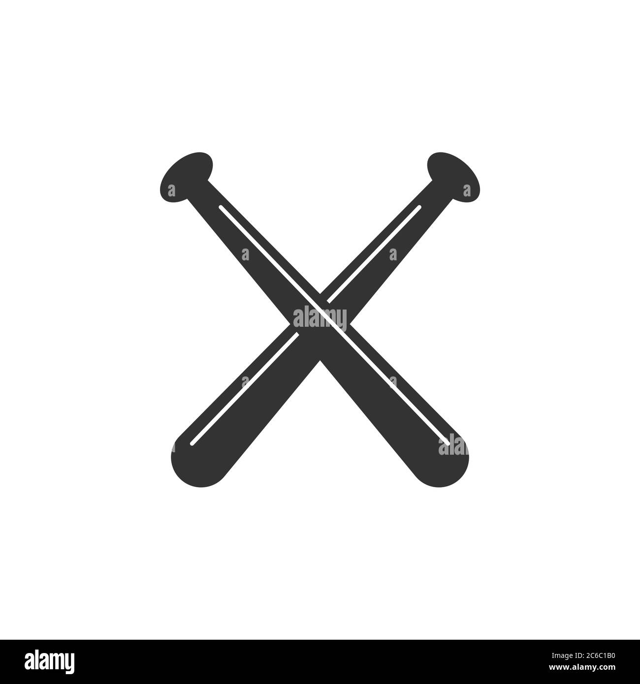 baseball bat vector design template illustration Stock Vector Image