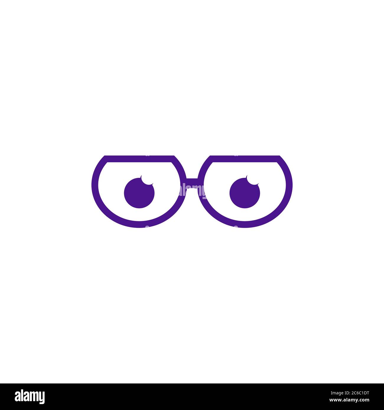 eyeglasses vector design template illustration Stock Vector