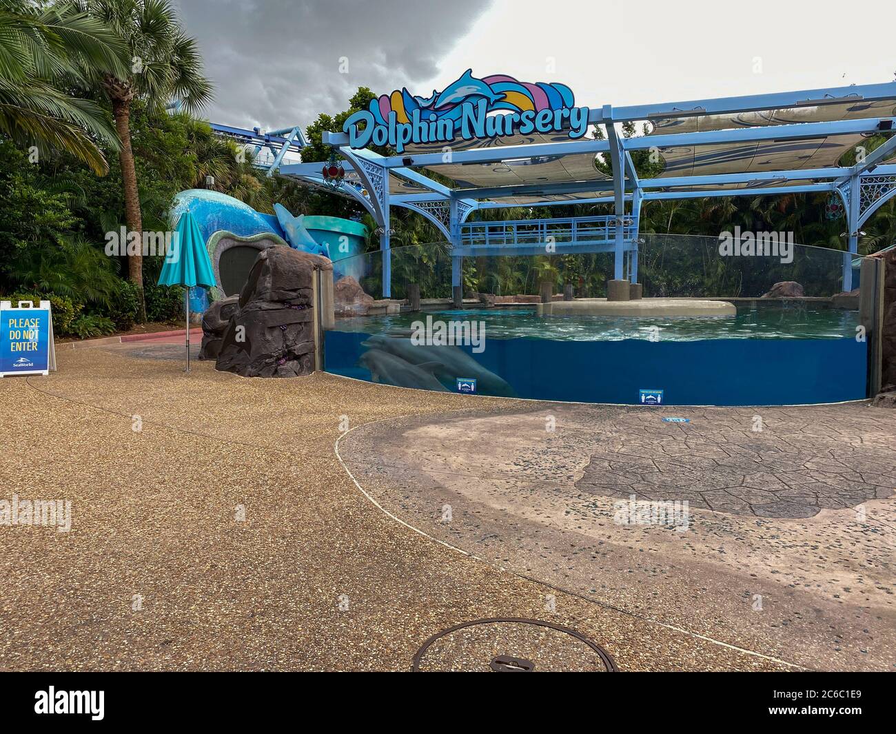 Orlando, FL/USA7/3/20 The dolphin nursery at Seaworld in Orlando