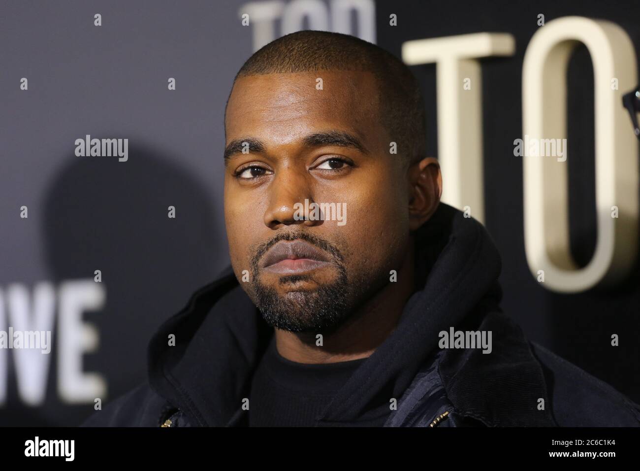 Kanye West attends the "Top Five" New York Premiere at Ziegfeld Theater