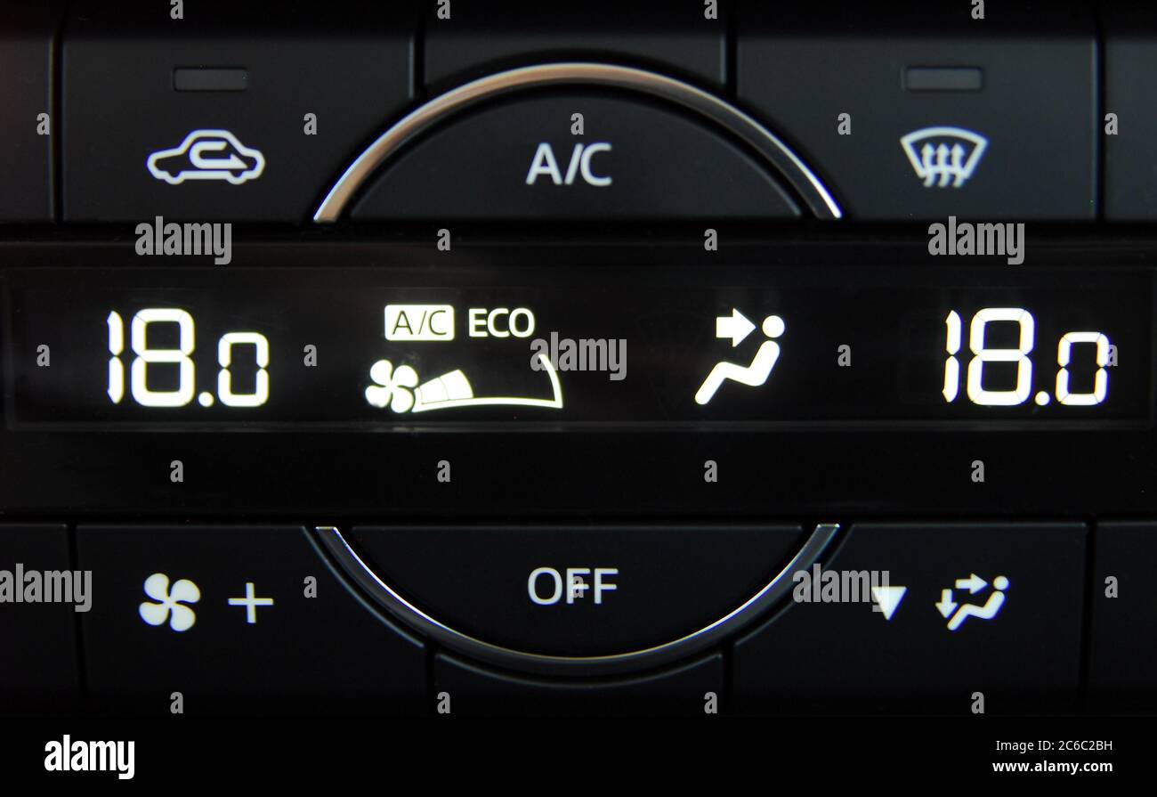Car Air Conditioner buttons Stock Photo Alamy