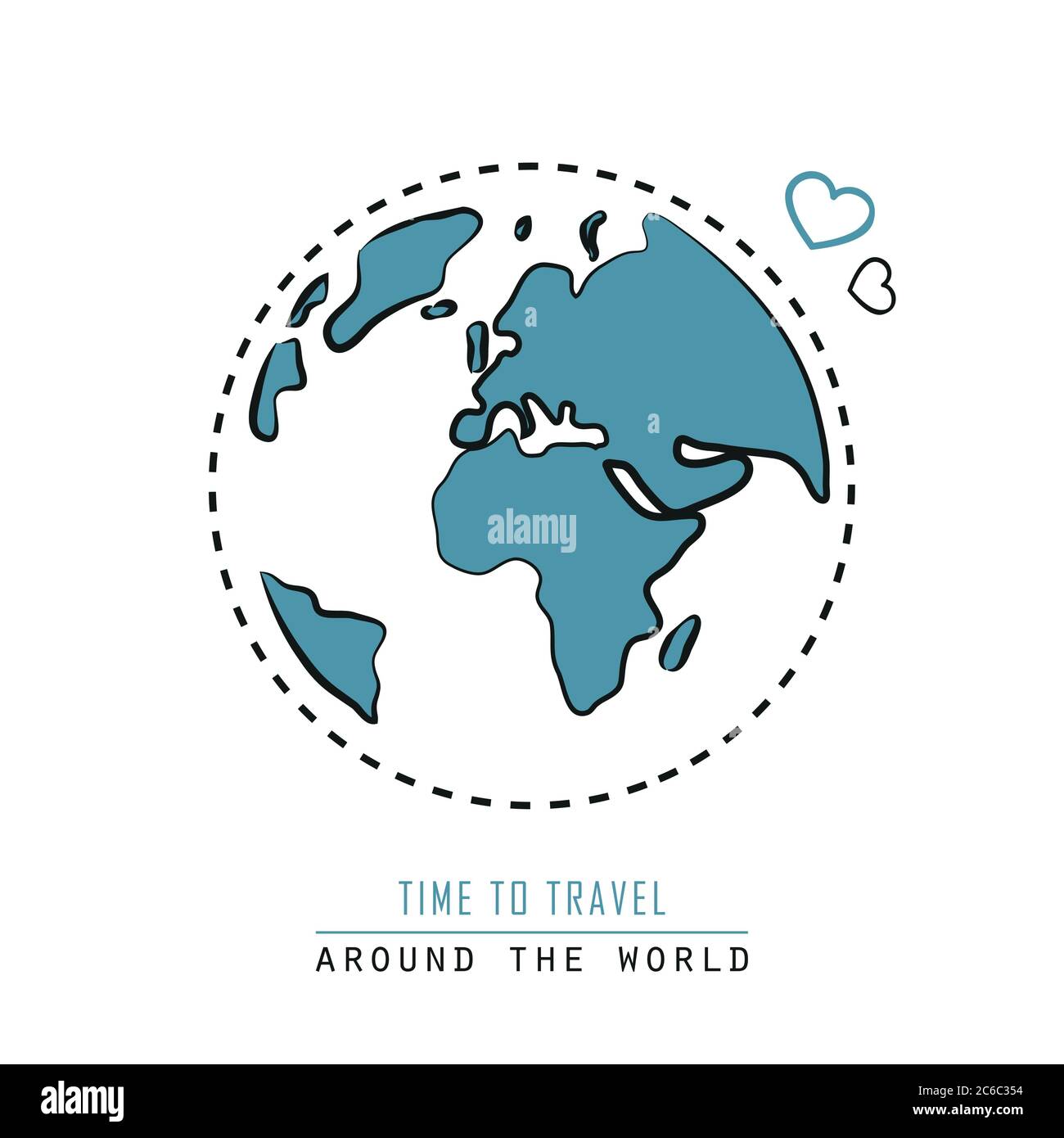 around the world earth icon isolated on white background vector illustration EPS10 Stock Vector