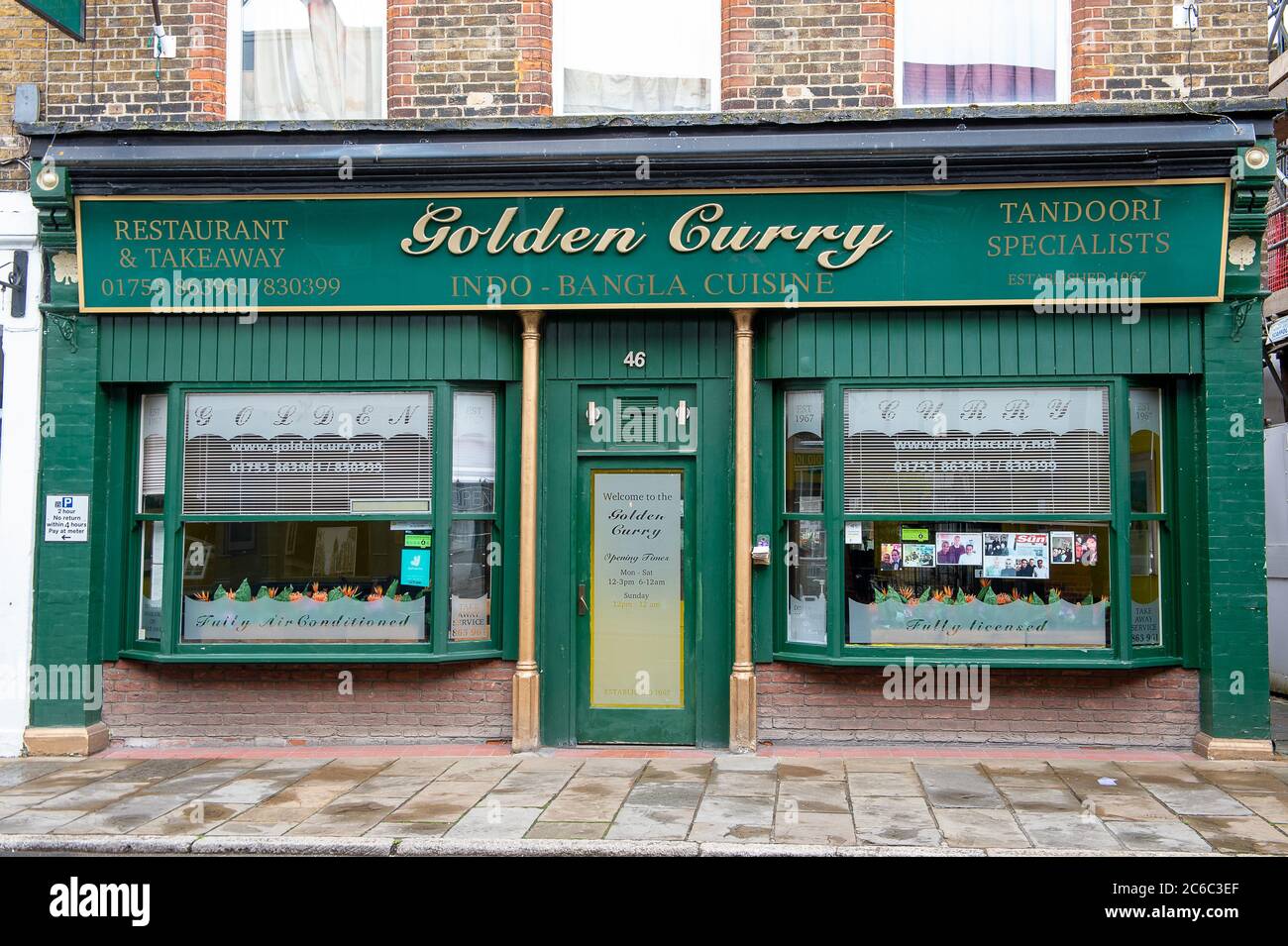 Eton, Windsor, Berkshire, UK. 8th July, 2020. The Golden Curry 
