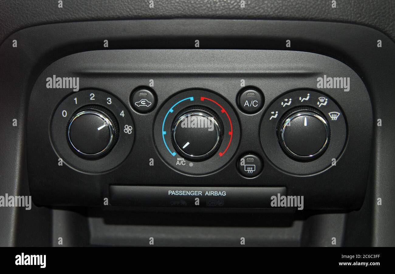 Car Air Conditioner buttons Stock Photo Alamy