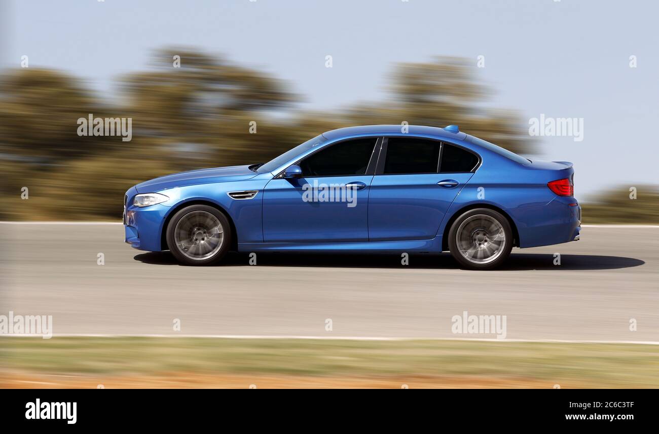 Moving car. Car photographed at high speeds. Passenger car at high ...