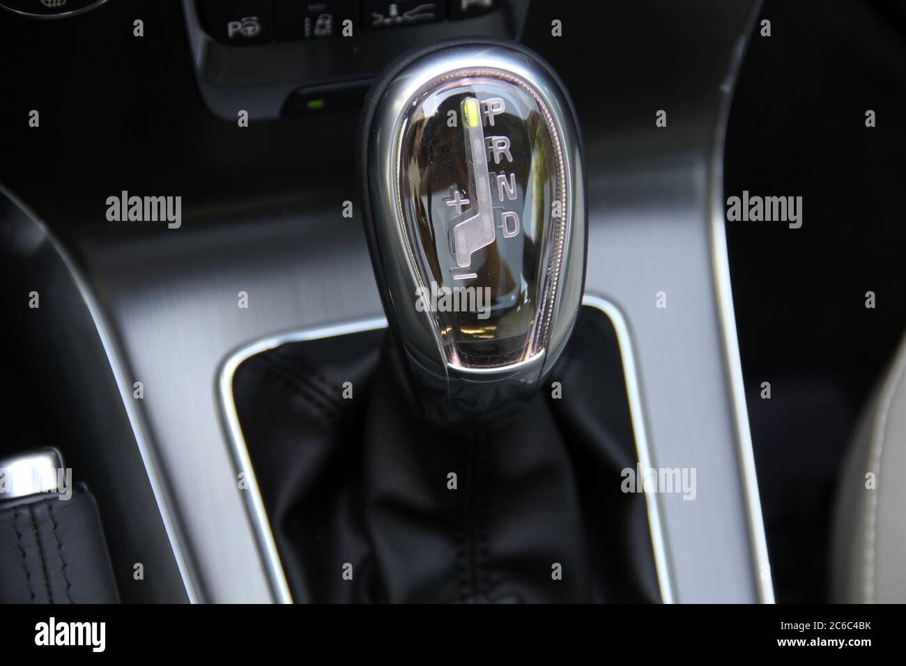 Automatic gear shift. Automatic selector lever in the passenger car