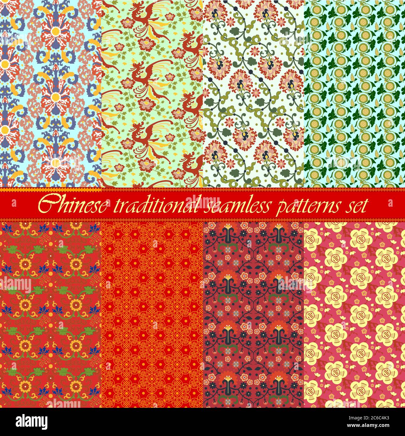 Chinese Vector Pattern Design Vintage chinese painting pattern hi-res stock photography and images ...