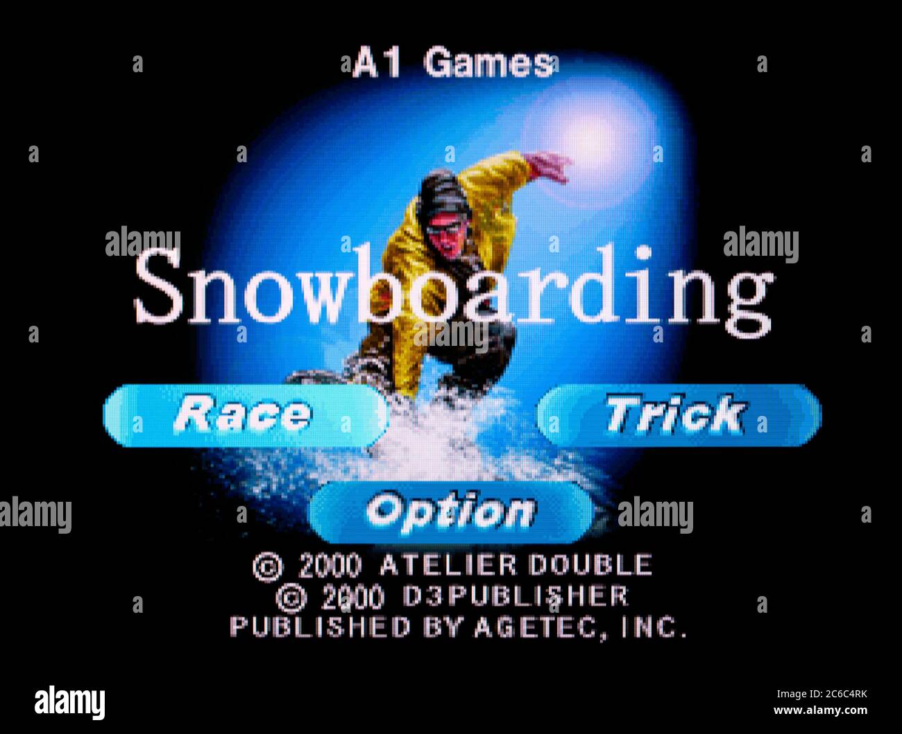 Snowboarding - Sony Playstation 1 PS1 PSX - Editorial use only Stock ...