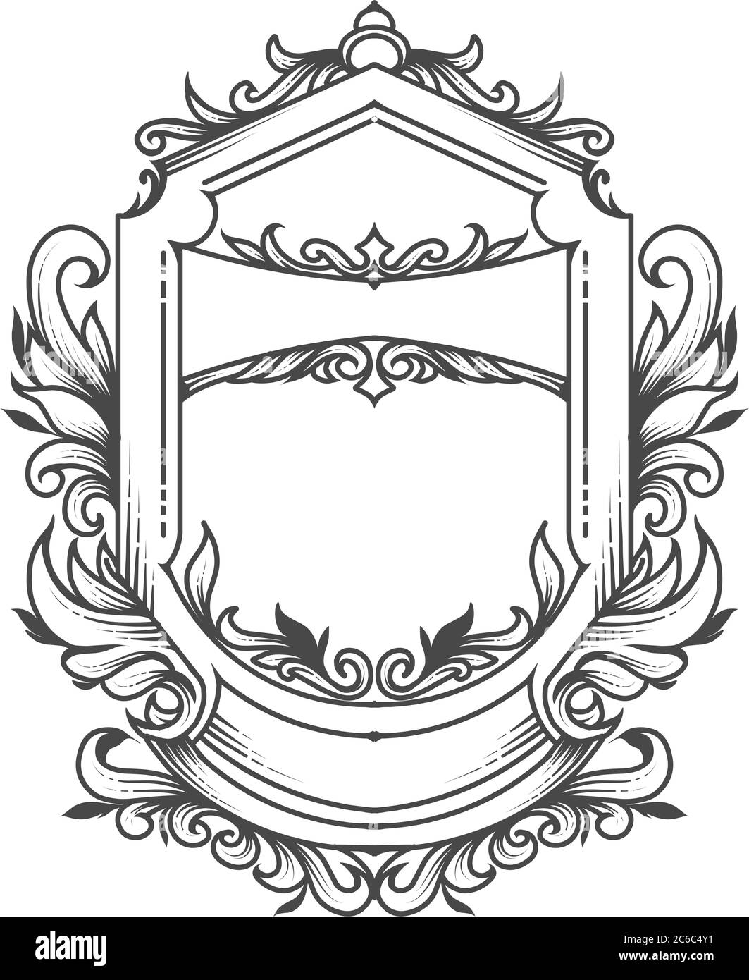 Vintage Sign Frames Old Decorative Frame Design Retro Ornate Label Elements And Luxurious Vintage Borders Premium Certificate Badge Victorian Stock Vector Image Art Alamy