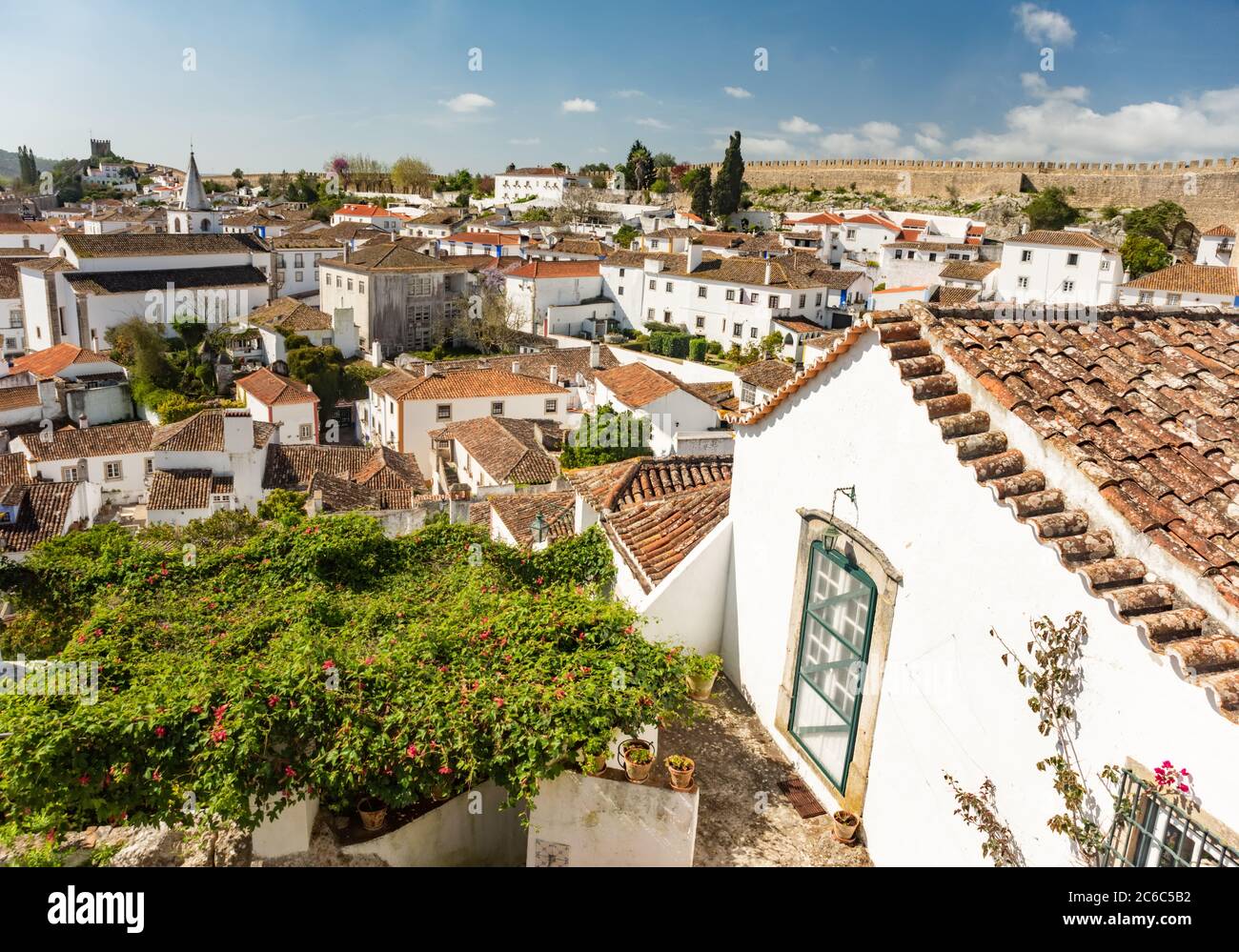 Aerial view medieval town village hi-res stock photography and images ...
