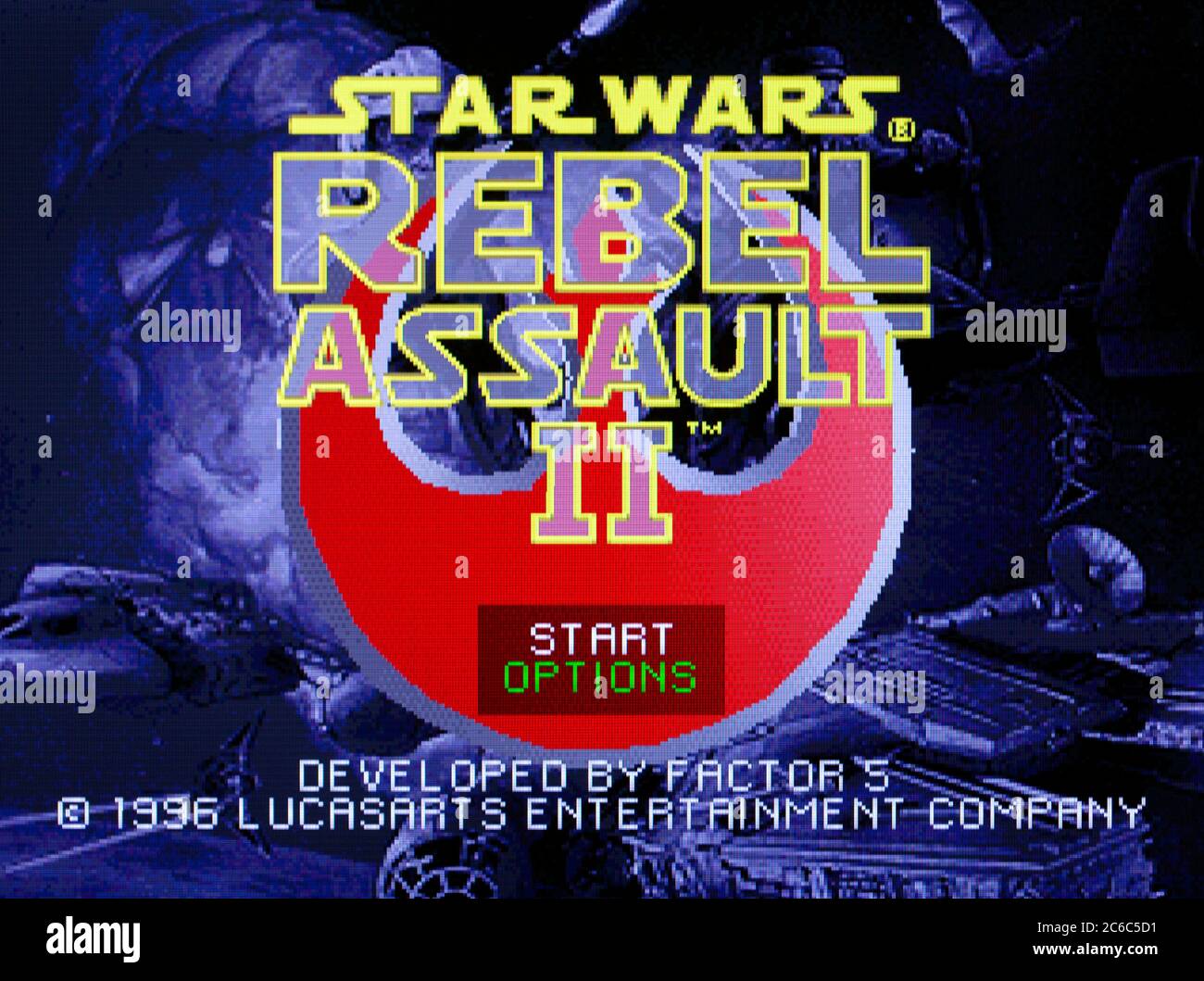 Star Wars Rebel Assault II 2 Sony Playstation 1 PS1 PSX Editorial use only Stock Photo Alamy