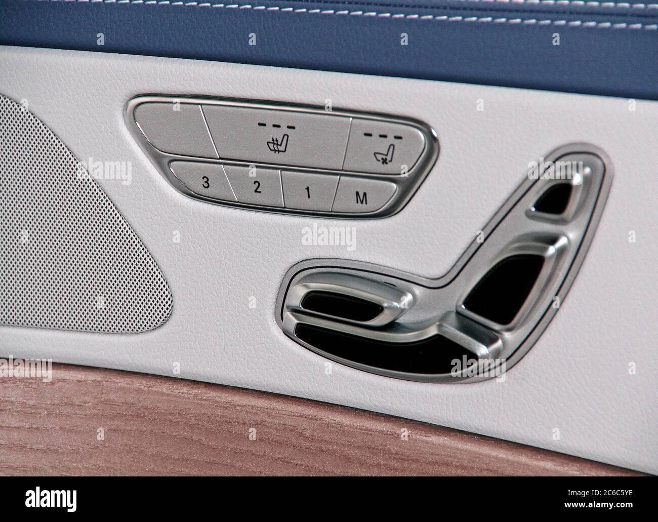 Automatic Seats Button Buttons for adjusting seat position. Car interior detail Stock Photo ...