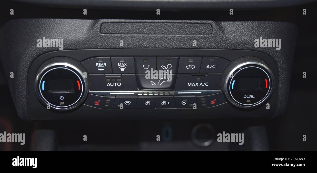 Car Air Conditioner buttons Stock Photo Alamy
