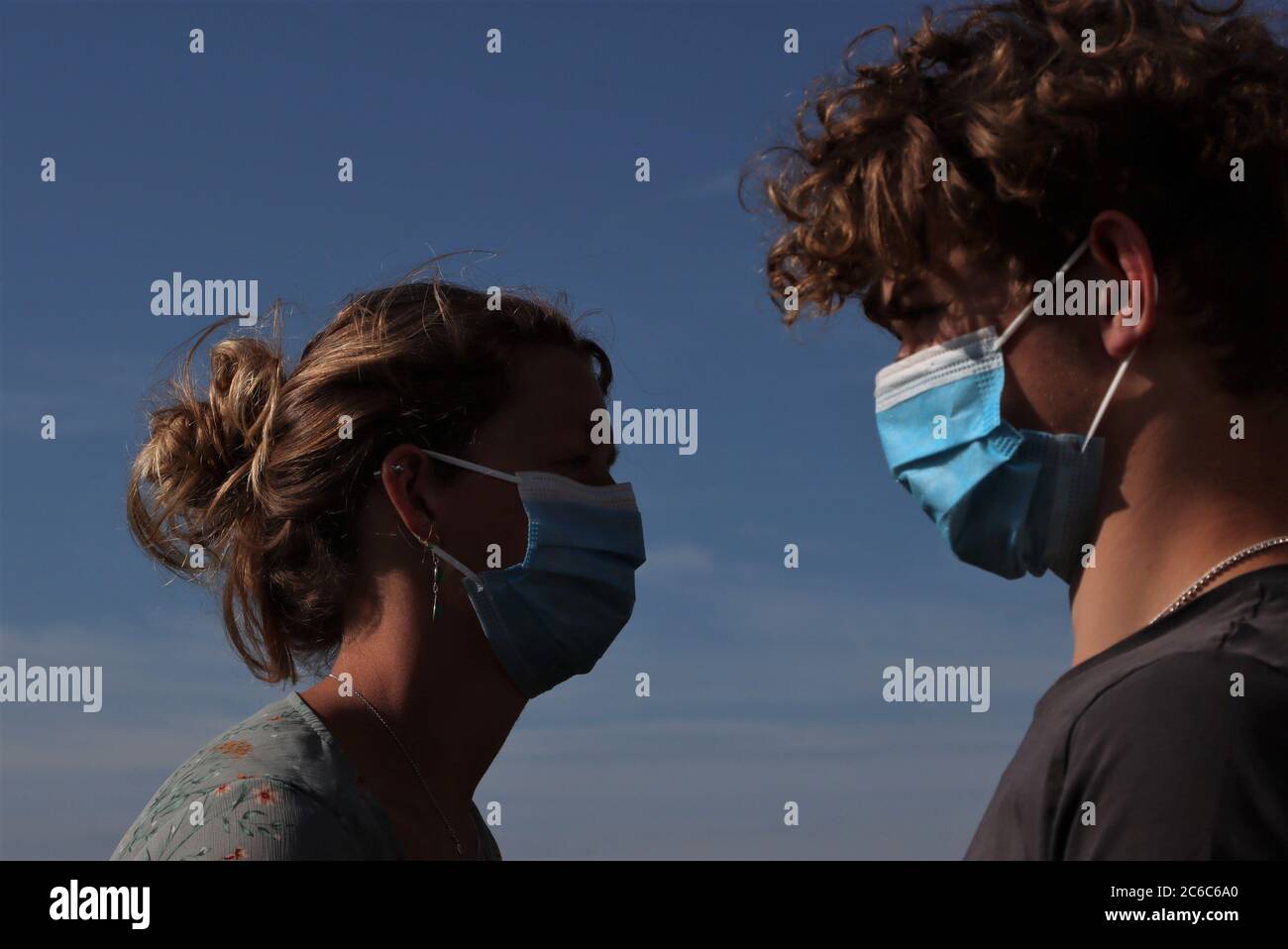 Nhs disposable face masks hi-res stock photography and images - Alamy