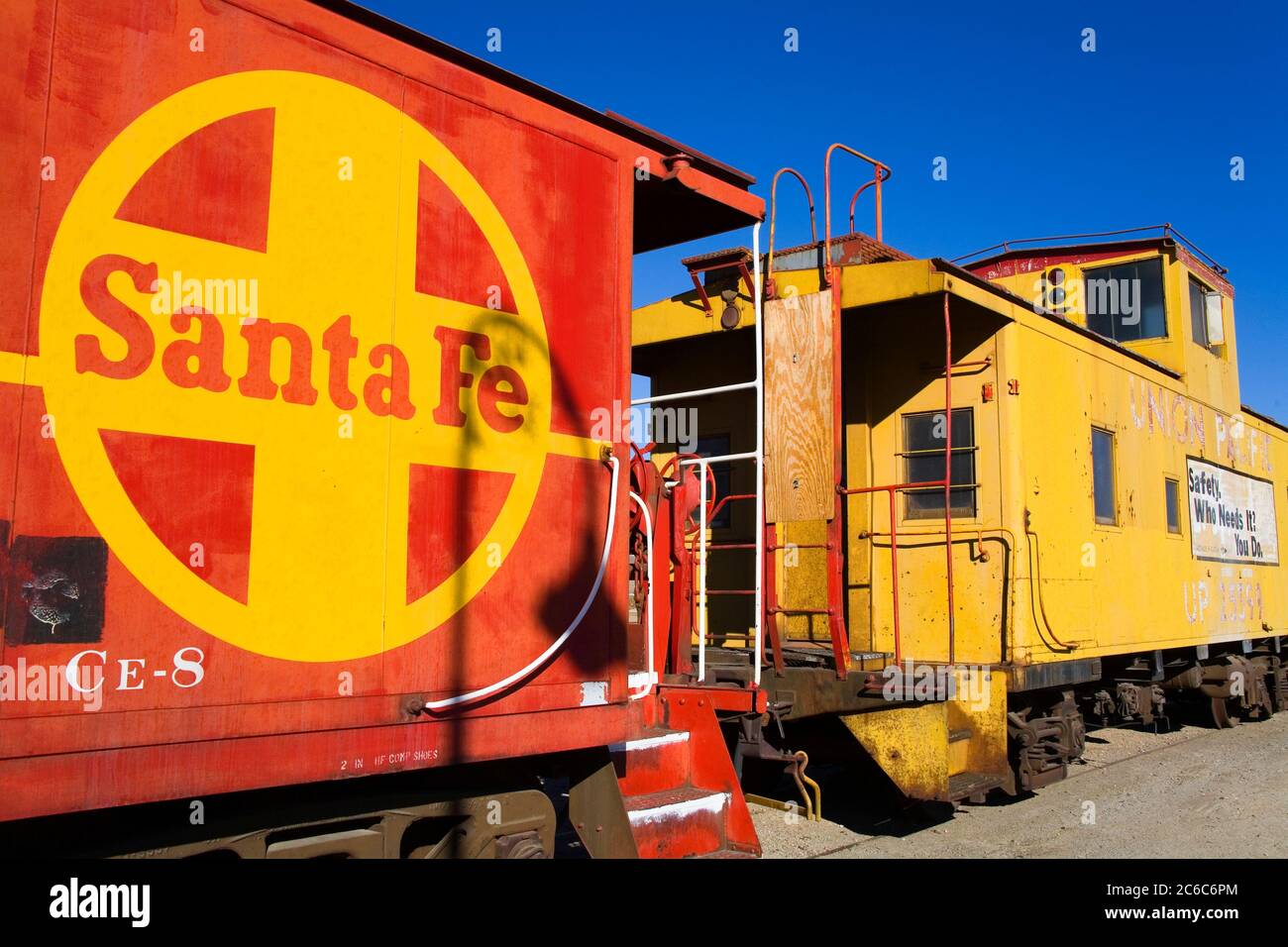 Railway Museum at the Harvey House, Route 66, Barstow, California, USA Stock Photo