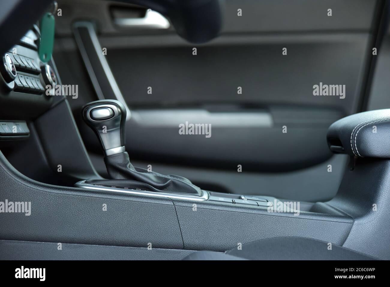 Automatic gear shift. Automatic selector lever in the passenger car