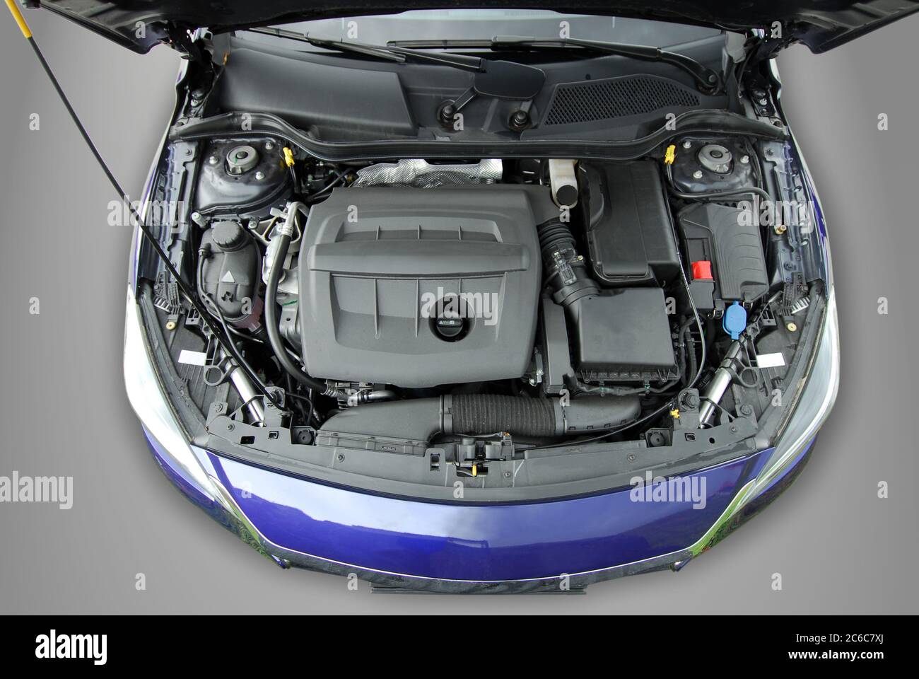 Engine in a passenger car Stock Photo - Alamy
