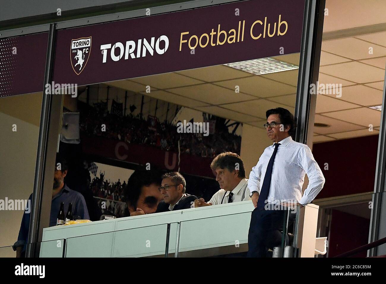 Turin, Italy. 08th July, 2020. TURIN, ITALY - July 08, 2020: Urbano Cairo attends the Serie A football match between Torino FC and Brescia Calcio. (Photo by Nicolò Campo/Sipa USA) Credit: Sipa USA/Alamy Live News Stock Photo