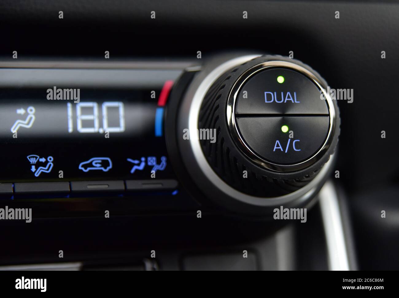 Car Air Conditioner buttons Stock Photo Alamy