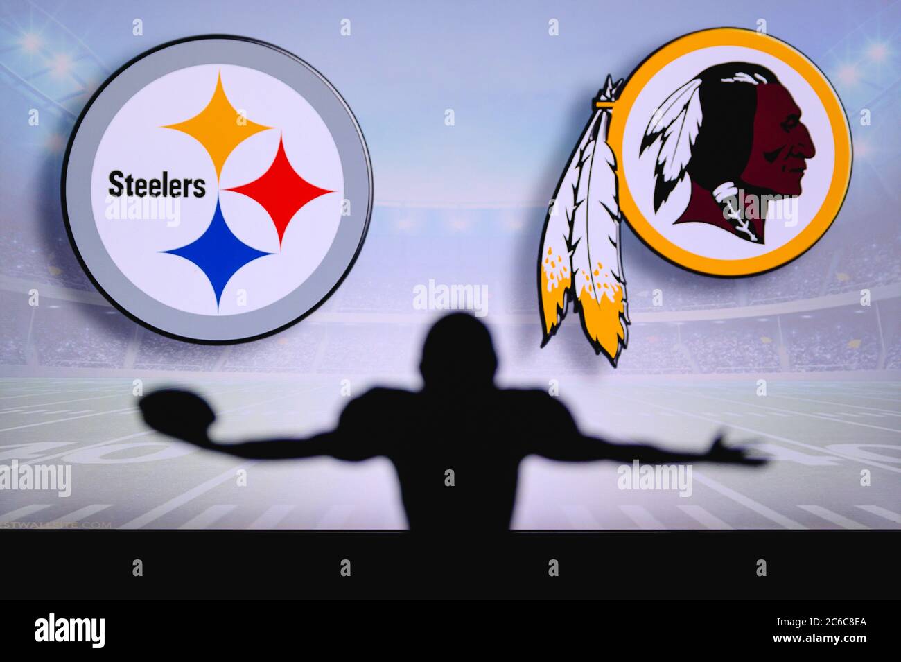 Pittsburgh Steelers vs. Washington Redskins. NFL Game. American