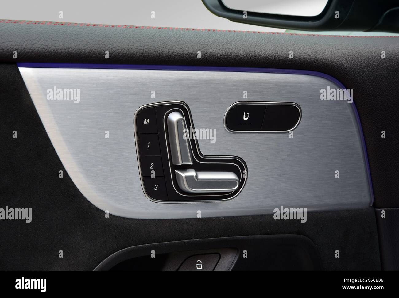Automatic Seats Button Buttons for adjusting seat position. Car interior detail Stock Photo ...