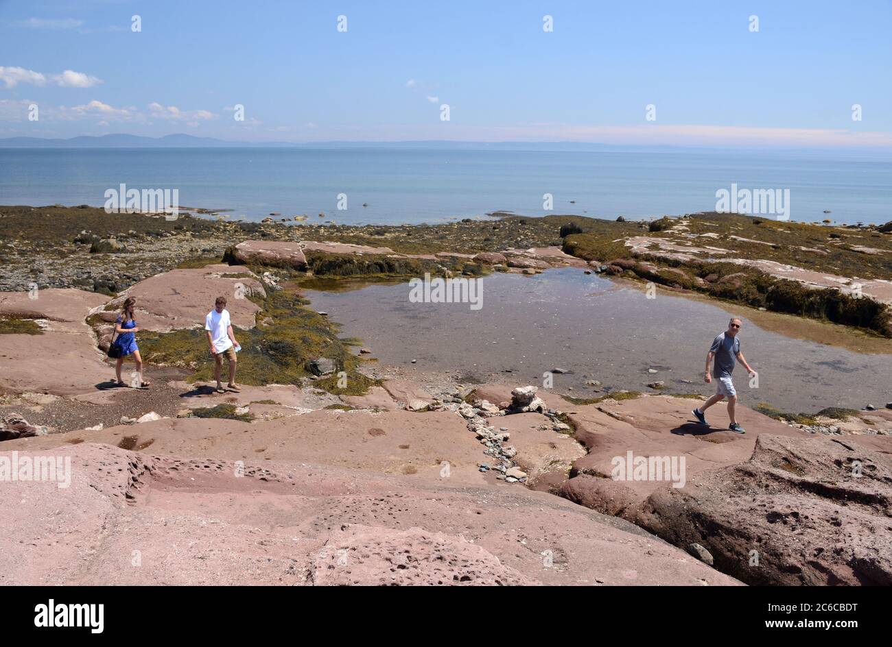 Rock pool, Ministers Island, New Brunswick, Canada Stock Photo Alamy