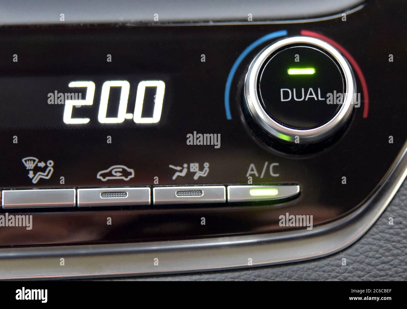 Car Air Conditioner buttons Stock Photo Alamy