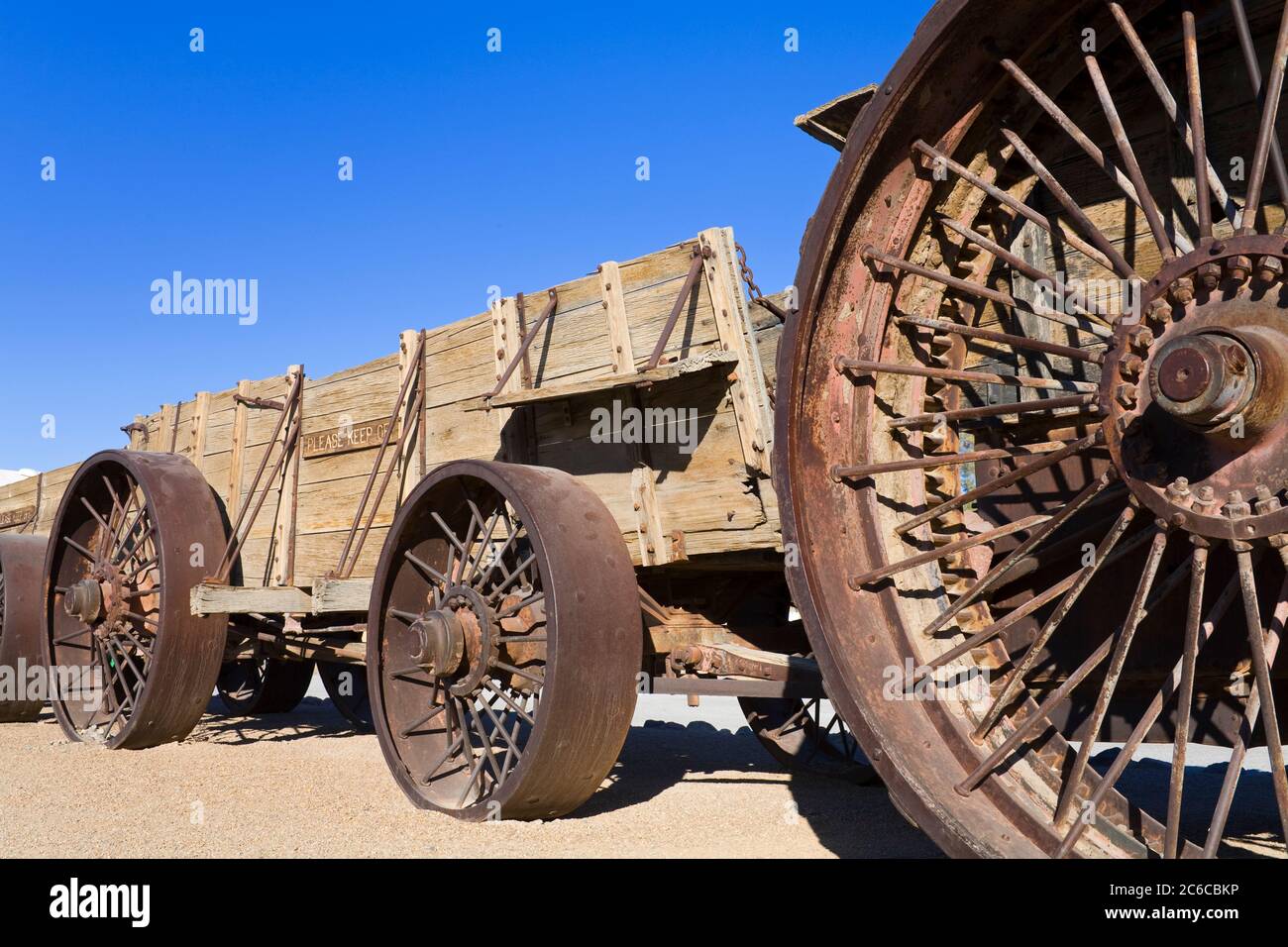 'Old Dinah' 1894 steam tractor in Furnace Creek, Death Valley National