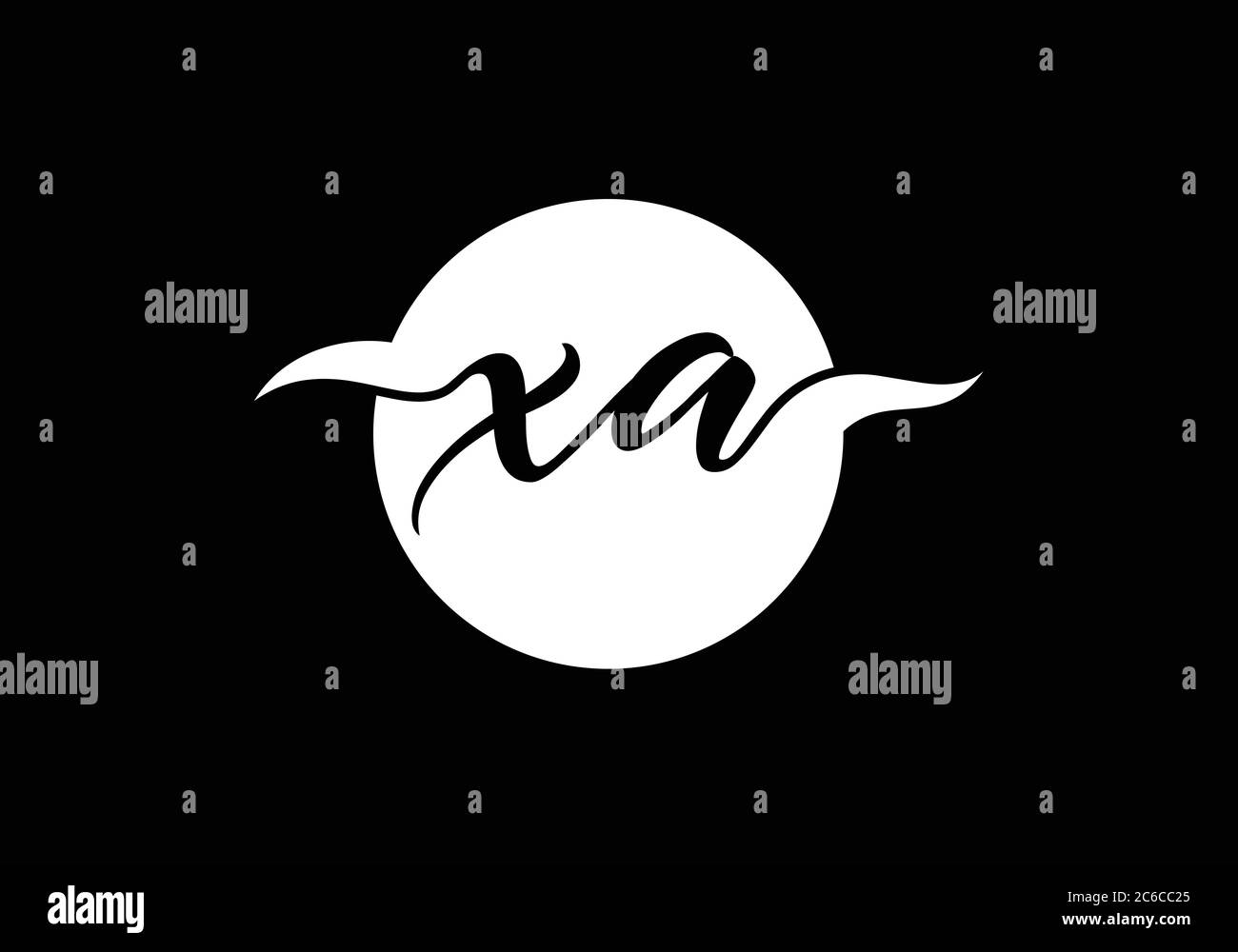 Initial Monogram Letter X A Logo Design Vector Template. X A Letter ...