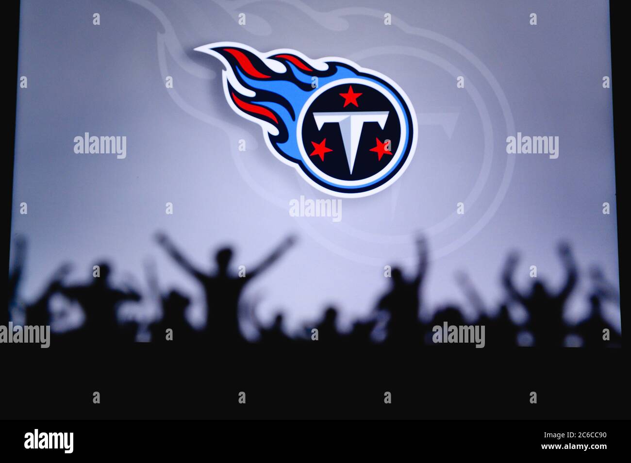 Tennessee Titans. Fans support professional team of American National