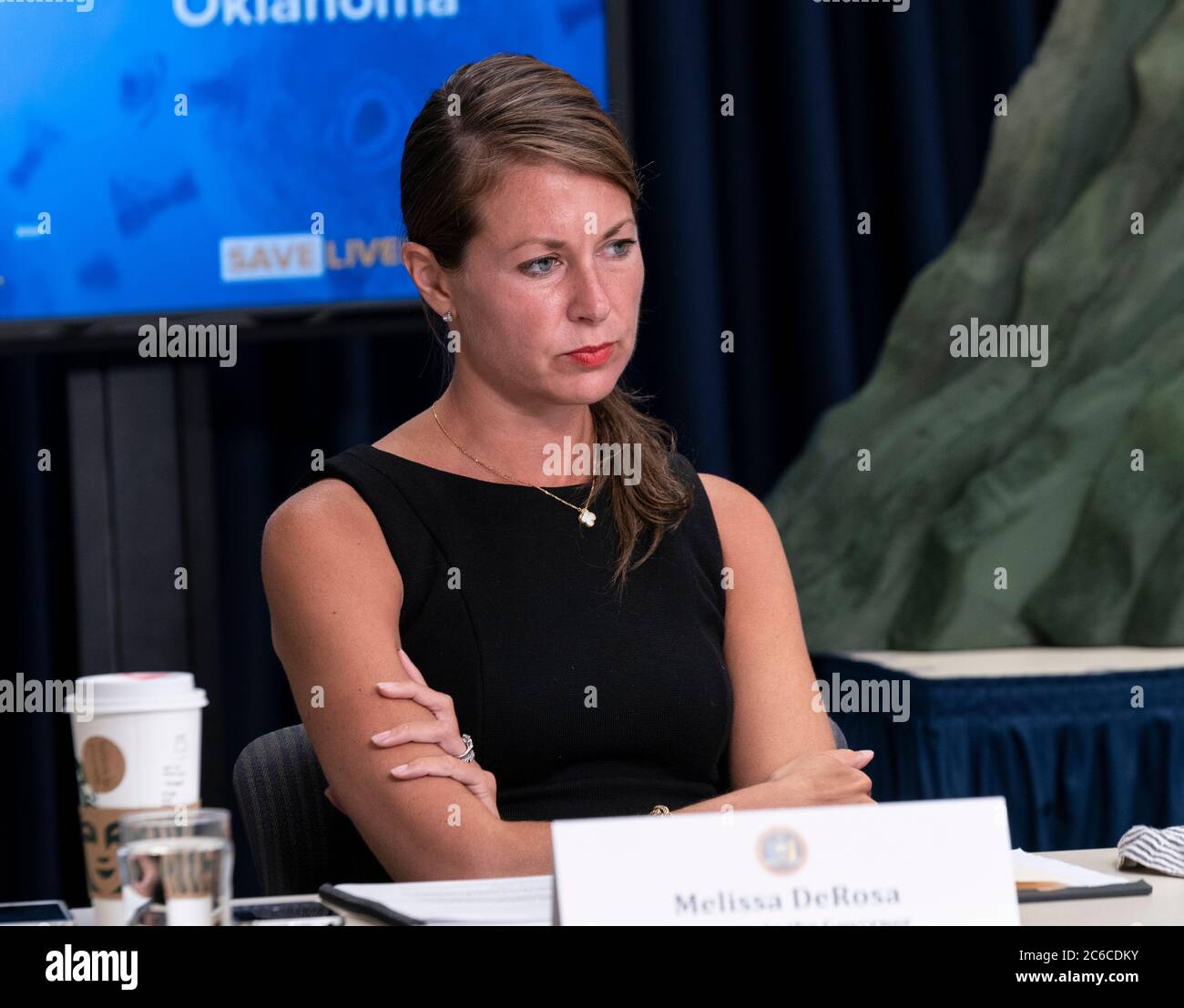 New York Ny July 8 2020 Secretary To Governor Melissa Derosa Attends Andrew Cuomo Announcement And Media Briefing At 3rd Avenue Office Stock Photo Alamy