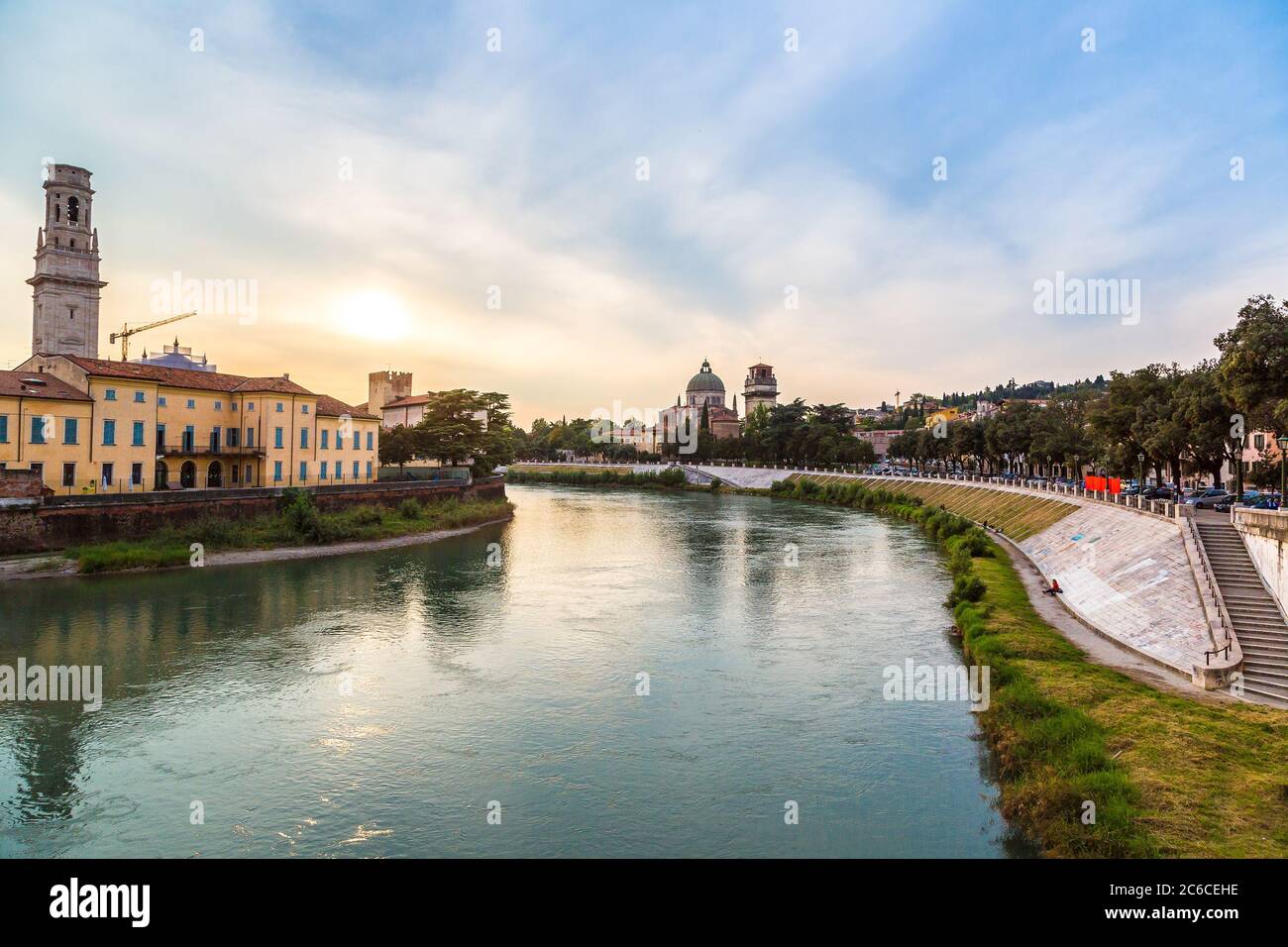 Cityscape of Verona in a beautiful summer day, Italy Stock Photo - Alamy