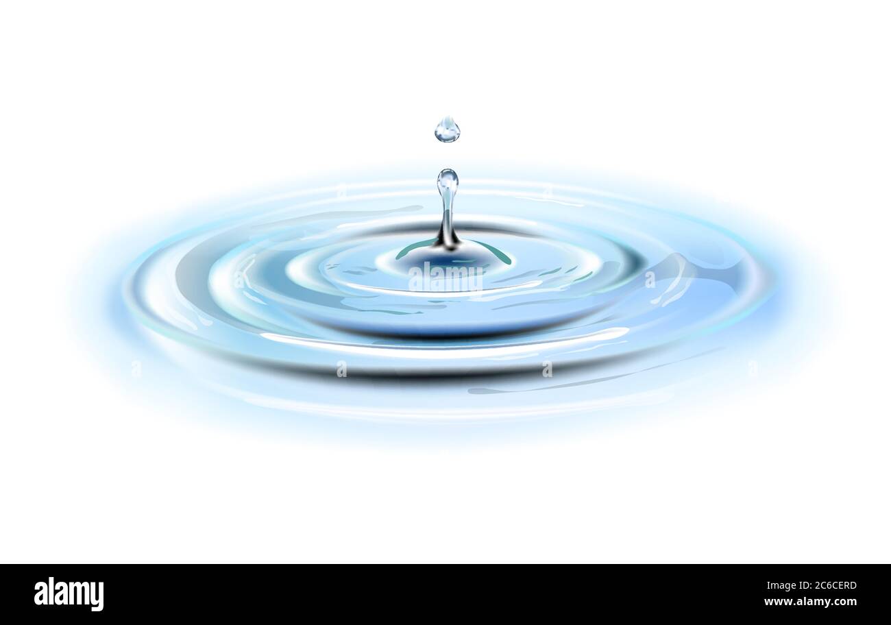 круги на воде2 Stock Vector