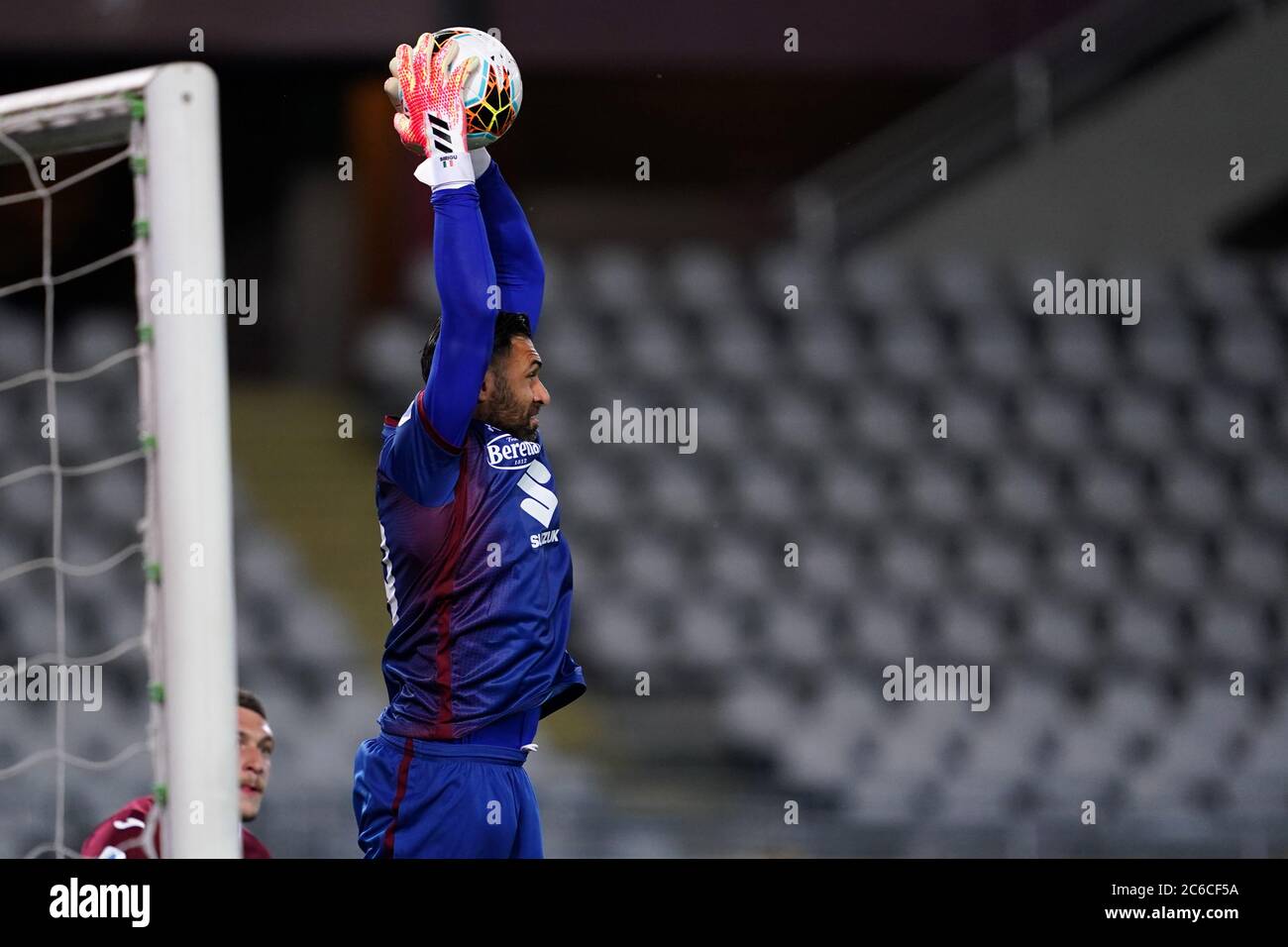 Torino (Italy) 08th June 2020. Italian Seria A. Salvatore Sirigu of Torino FC in action   during the the Serie A match  between Torino Fc and Brescia Calcio.  Torino Fc wins 3-1 over Brescia Calcio. Credit: Marco Canoniero/Alamy Live News Stock Photo