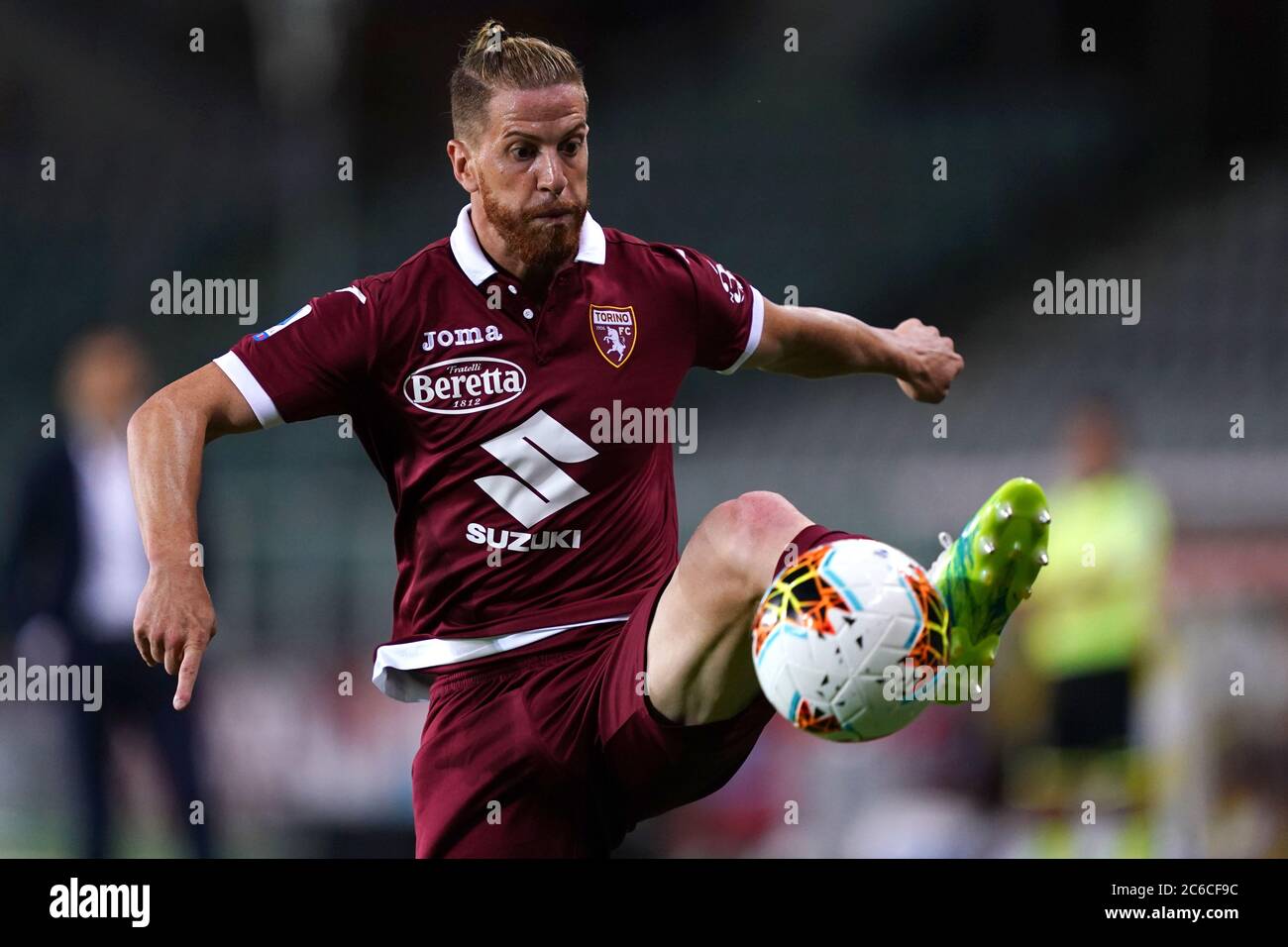 Torino (Italy) 08th June 2020. Italian Seria A. Cristian Ansaldi  of Torino FC in action   during the the Serie A match  between Torino Fc and Brescia Calcio.  Torino Fc wins 3-1 over Brescia Calcio. Credit: Marco Canoniero/Alamy Live News Stock Photo